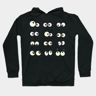 Glowing in the dark spooky eyes Halloween design Hoodie